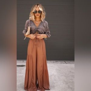 Vici satin pocketed pants
